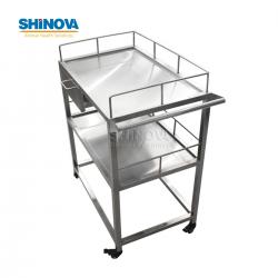 Stainless Steel Medical Trolley With Drawers