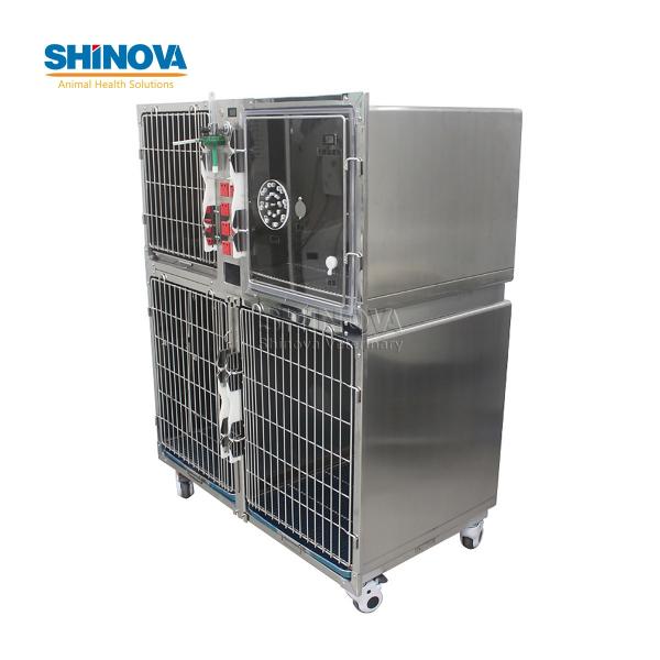 Stainless Steel Modular Dog Cage with Power Plug