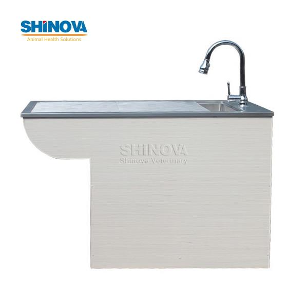 Wood Frame Wet Disposal Table