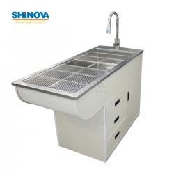 Wood Frame Wet Disposal Table