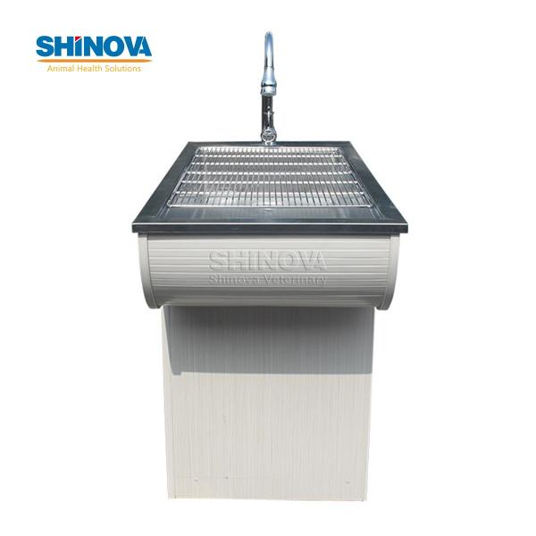 Wood Frame Wet Disposal Table